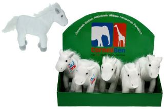 Obrázek z Kůň plyš bílý 19cm(6) 